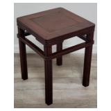 Asian wood side table