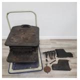 Antique wrought iron stove