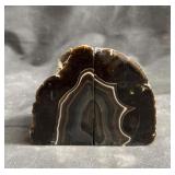 Crystal stone bookends 4 1/2"h