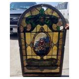 Antique  stain  glass window