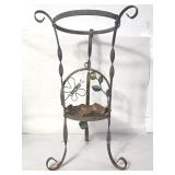 Cast iron & marbles vintage plant stand