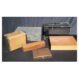 Group of empty cases box lot