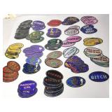 Vintage stickers with various themes