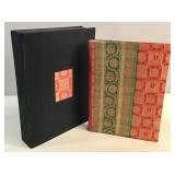 Very large hand-bound album covered in