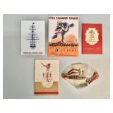 5 items of vintage travel ephemera