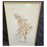 Vintage print on poster board by David Ramos