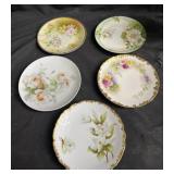 Group of hand painted plates