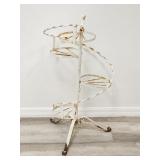 Vintage metal 4 tier plant stand
