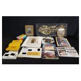 Box of vintage photos and color slides
