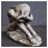 Signed heavy composite sculpture
