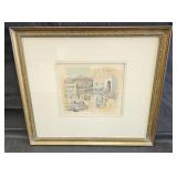 Vintage etching by Ira Moscowitz titled :