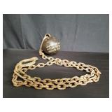 Vintage ball and chain marked union station L.A.