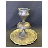Vintage silver plate candleholder