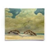 Vintage signed oil on canvas 23" x  30"