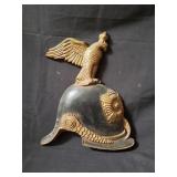 Vintage Prussian helmet wall hanging