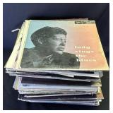 Large group of vintage vinyl records