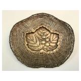 Vintage Japanese woven brass small tray