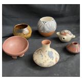 Group of pottery bowls