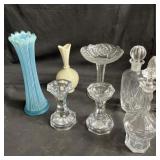 Group of vases and decanters