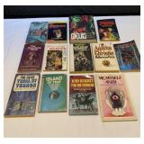 Group of horror, terror, monster books (box)