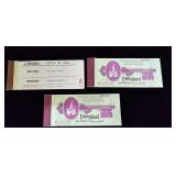 Vintage Disneyland Ticket books and tickets.  The