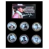 John Wayne 24k gold plated & colorized coin