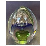 Vintage art glass paperweight