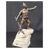 Vintage German soldier spelter figurine