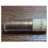 Uncirculated roll of 1955-S Lincoln Wheat Cent