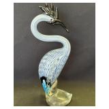 Vintage Murano style art glass bird