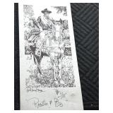Paul Blaine Henrie  signed  "John Wayneï¿½ litho