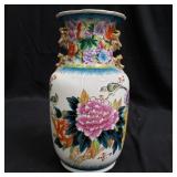 Hand painted Asian vase marked on bottom