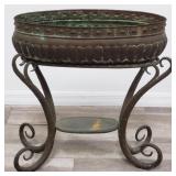 Vintage Italian copper planter on stand