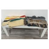 Vintage wool blanket and Robert E. Lee throw