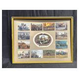 Group of vintage Civil War-themed postcards