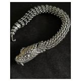 Stainless dragon bracelet.