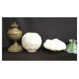 Oil lamp and glass shades