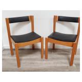Pair of mid century modern chairs