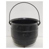 Cast iron footed cauldron