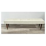 Mid-century upholstered bench