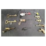 Group of replica toy pistols, etc.