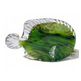 Murano style art glass fish statue, 5ï¿½ h. X 8