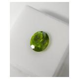 4.75 Oval Arizona Peridot gemstone 11 x 9mm