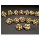 Beaded napkin rings group