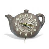 Mid century Sessions ceramic teapot wall clock-