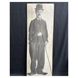 Vintage Charlie Chapman poster on board