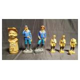 Group of military figures etc