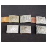Group of vintage German belt buckles