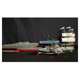 Box of model ships as is