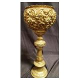 Brass cherub candle holder
